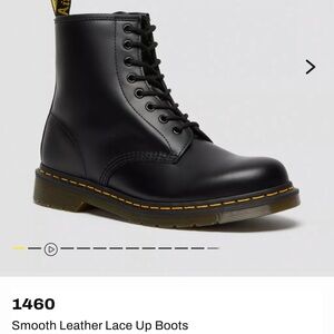 Dr. Martens Black Leather Lace-Up Boots